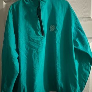 Teal Quarter-Zip Pullover